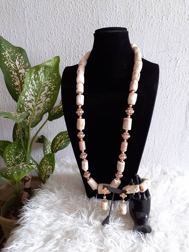 Soft Cream Corcal Beads Set – Tayo Fashion & Textiles