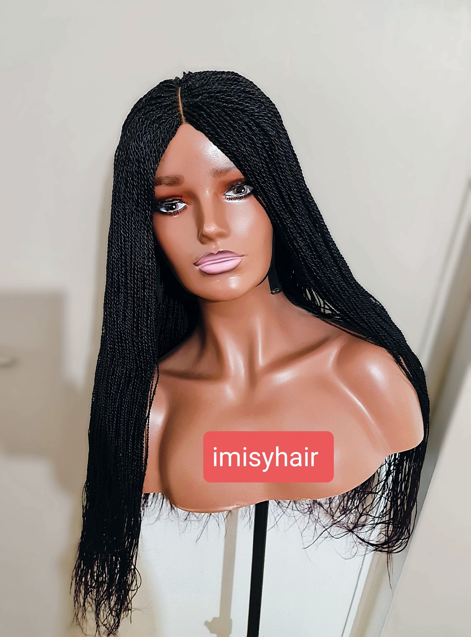 Micro twist braided wig